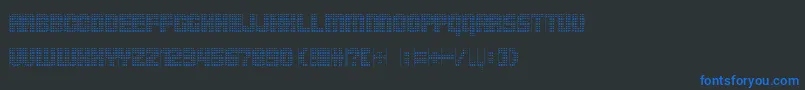 Pointersistersseparated Font – Blue Fonts on Black Background