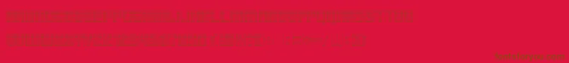 Pointersistersseparated Font – Brown Fonts on Red Background