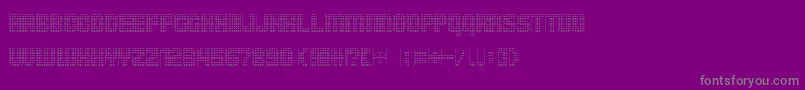 Pointersistersseparated Font – Gray Fonts on Purple Background