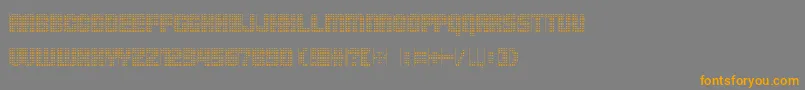 Pointersistersseparated Font – Orange Fonts on Gray Background