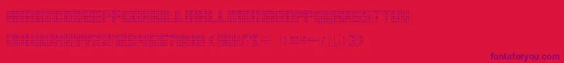 Pointersistersseparated Font – Purple Fonts on Red Background
