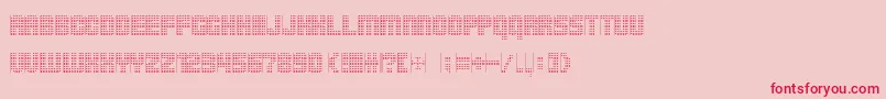 Pointersistersseparated Font – Red Fonts on Pink Background