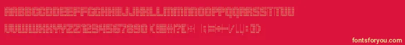 Pointersistersseparated Font – Yellow Fonts on Red Background