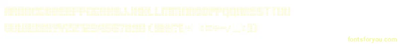Pointersistersseparated Font – Yellow Fonts on White Background
