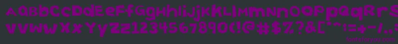 CuttingCorners Font – Purple Fonts on Black Background