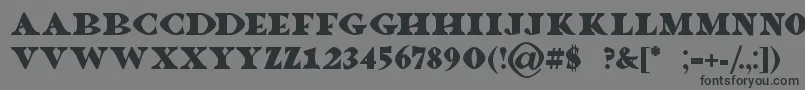 Шрифт Dragonlands – чёрные шрифты на сером фоне