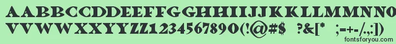 Dragonlands Font – Black Fonts on Green Background