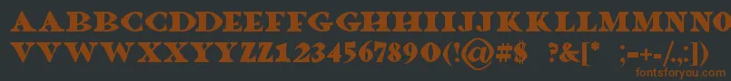 Dragonlands Font – Brown Fonts on Black Background