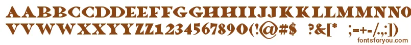 Шрифт Dragonlands – коричневые шрифты на белом фоне