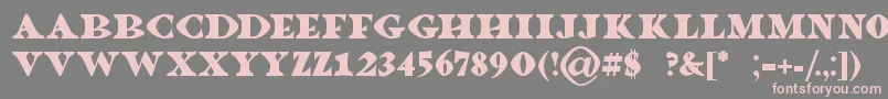 Dragonlands Font – Pink Fonts on Gray Background