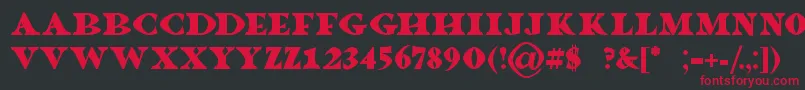 Dragonlands Font – Red Fonts on Black Background