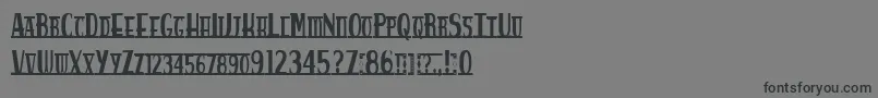 Spankysbungalow Font – Black Fonts on Gray Background