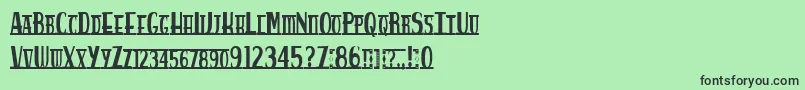 fuente Spankysbungalow – Fuentes Negras Sobre Fondo Verde