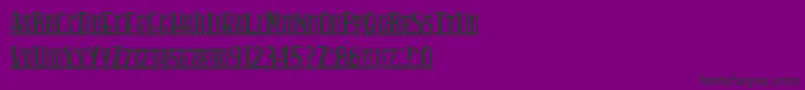 Spankysbungalow Font – Black Fonts on Purple Background
