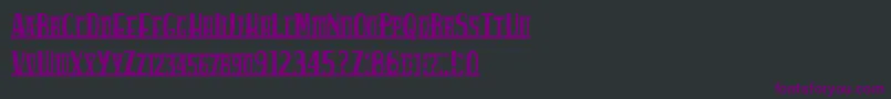 Spankysbungalow Font – Purple Fonts on Black Background