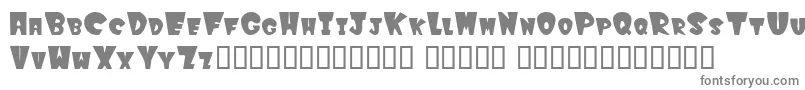 Winksfilled Font – Gray Fonts on White Background