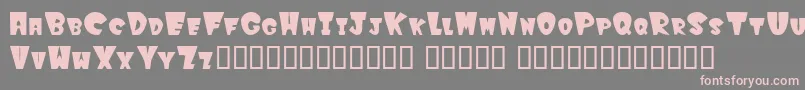 Winksfilled Font – Pink Fonts on Gray Background