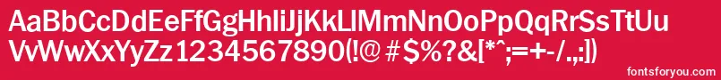 PlymouthserialBold Font – White Fonts on Red Background