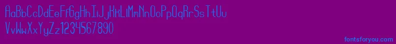 Шрифт Reyes – синие шрифты на фиолетовом фоне