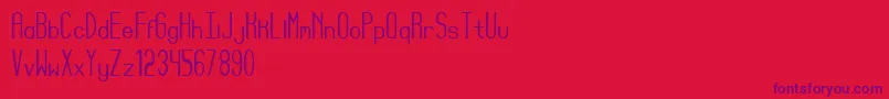 Reyes Font – Purple Fonts on Red Background