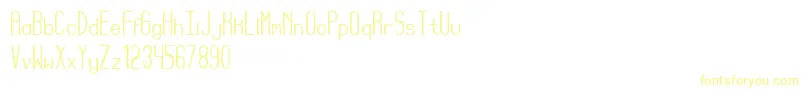 Reyes Font – Yellow Fonts on White Background