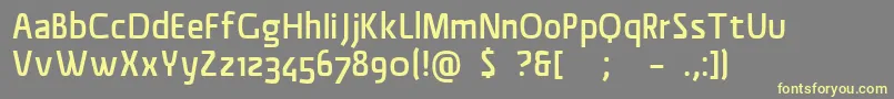 MaterialSans Font – Yellow Fonts on Gray Background