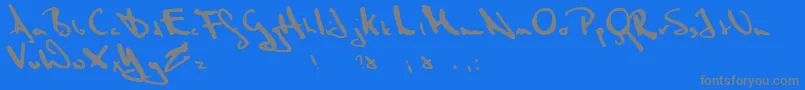 Ascension Font – Gray Fonts on Blue Background