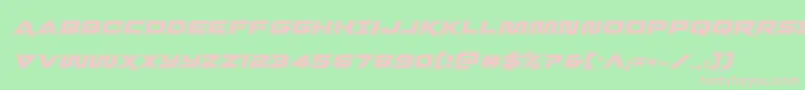 Quarkstormacadital Font – Pink Fonts on Green Background