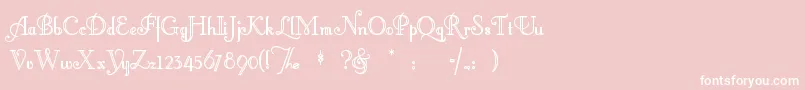 Littlelo Font – White Fonts on Pink Background