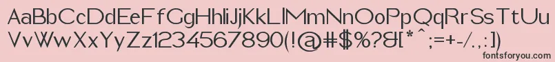 ImeldaMedium Font – Black Fonts on Pink Background