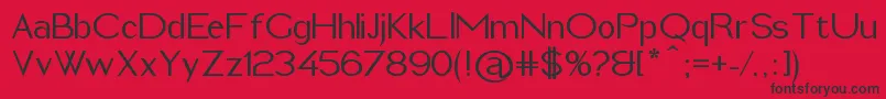 ImeldaMedium Font – Black Fonts on Red Background