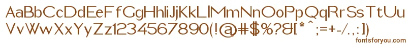 ImeldaMedium Font – Brown Fonts on White Background