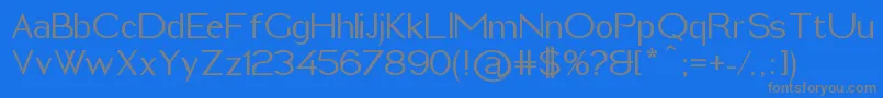 ImeldaMedium Font – Gray Fonts on Blue Background