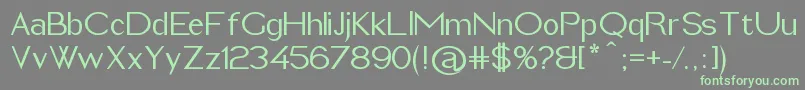 ImeldaMedium Font – Green Fonts on Gray Background