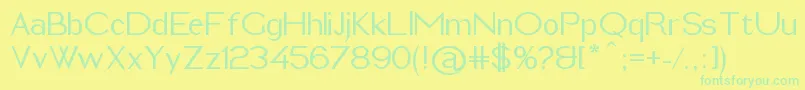 ImeldaMedium Font – Green Fonts on Yellow Background