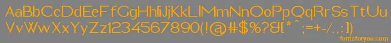 ImeldaMedium Font – Orange Fonts on Gray Background