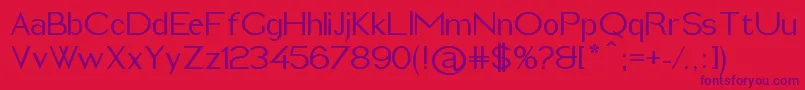 ImeldaMedium Font – Purple Fonts on Red Background