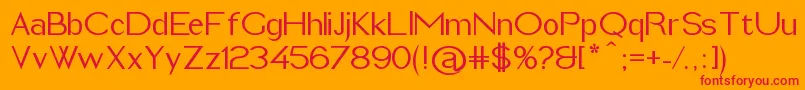 ImeldaMedium Font – Red Fonts on Orange Background