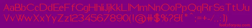 ImeldaMedium Font – Red Fonts on Purple Background