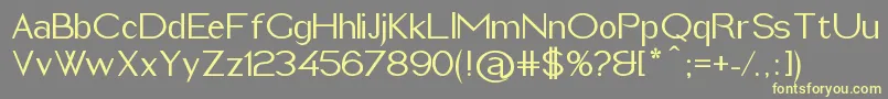 ImeldaMedium Font – Yellow Fonts on Gray Background