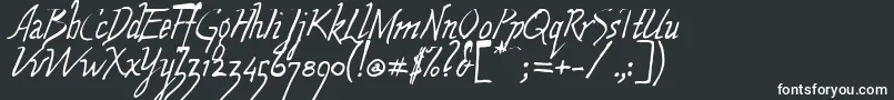 WolvenScript Font – White Fonts