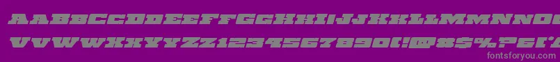 Chicagoexpressexpandital Font – Gray Fonts on Purple Background