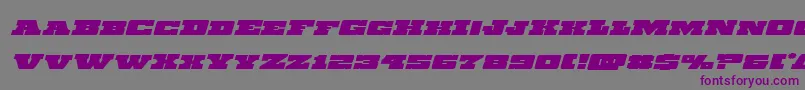 Chicagoexpressexpandital Font – Purple Fonts on Gray Background