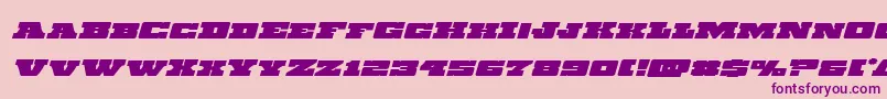 Chicagoexpressexpandital Font – Purple Fonts on Pink Background