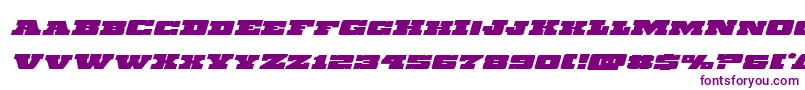 Chicagoexpressexpandital Font – Purple Fonts on White Background