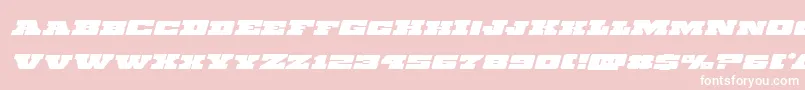 Chicagoexpressexpandital Font – White Fonts on Pink Background