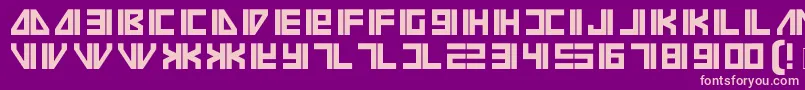 fuente VilmosMagyar – Fuentes Rosadas Sobre Fondo Morado