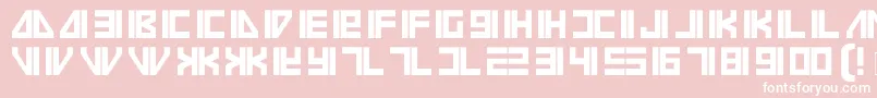 フォントVilmosMagyar – ピンクの背景に白い文字