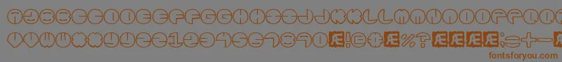 Zurklezo Font – Brown Fonts on Gray Background