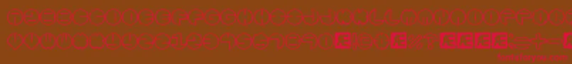 Zurklezo Font – Red Fonts on Brown Background